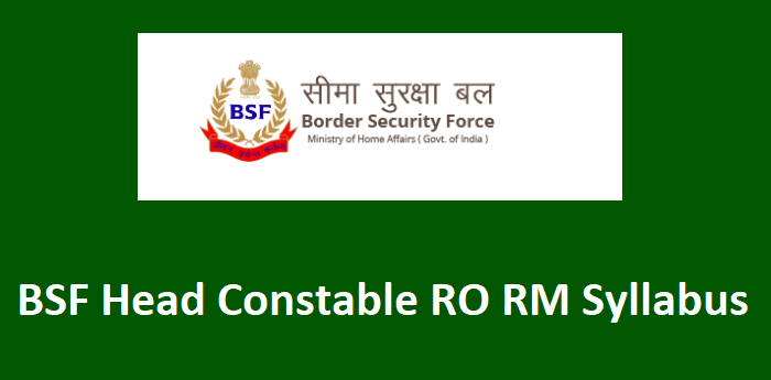 BSF RO RM Syllabus 2025