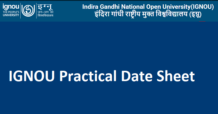 IGNOU Practical Date Sheet Dec 2025