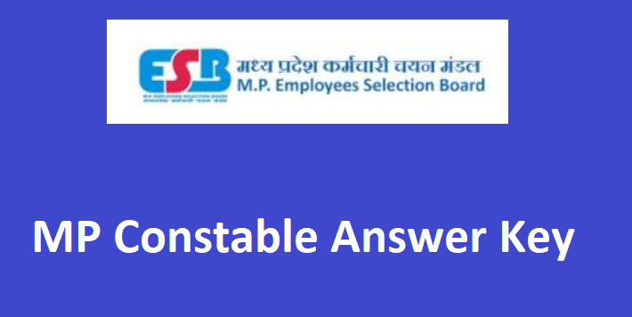 MPESB Constable Answer Key 2025